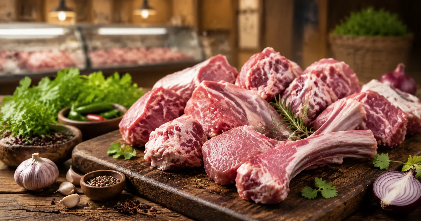 fresh goat meat